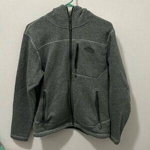 North face fleece zip up hoodie
